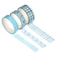 thumbnail image 1 of Unique Bargains 10mm 15mm 3.0m Washi Tape Decorative Masking Sticker 3 Roll(Blue), 1 of 5
