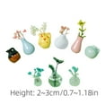 thumbnail image 3 of GeBuSn 9PCS Mini Vase Desktop Decoration Ornament Mini Ceramic Vase Refrigerator Funny Cute Vases Kitchen Decoration Birthday, 3 of 3