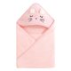 thumbnail image 2 of Capa de baño para bebé con capucha, baño de algodón para bebé con diseño de animales, toalla de baño para bebé recién nacido (gatito rosa)--, 2 of 5