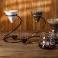 thumbnail image 3 of MasteelfCA 1Pc Snake Shape Coffee Dripper Stand Practical Iron Filter Cup Holder (Black), 3 of 8