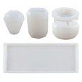 thumbnail image 1 of 4 piezas caja de almacenamiento de baño molde de silicona de resina Afortunado Sencillez, 1 of 4