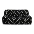 thumbnail image 1 of Funda de Sofá Elástica, Funda de Sofá con Una Funda de Almohada para Sofás, Sillón de Dos Plazas, Muebles Universales para Sala de Estar (Ramas Blancas Negras, Grande), 1 of 10
