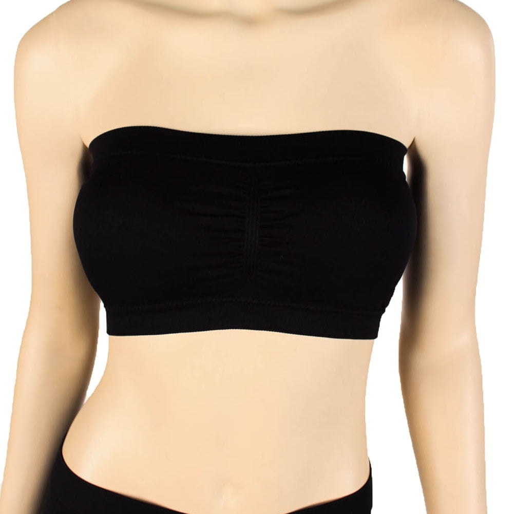 Musa Women's Padded Strapless Bra Bandeau - Walmart.com