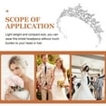 thumbnail image 3 of WEAVILUX Wedding Bridal Crown Rhinestone Jewelry Performance Costume Prop for Women in Party 1 Pcs, 3 of 8