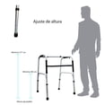 thumbnail image 2 of Andaderas Andador Fija Adultos Ancianos Ortopédicas HEALTH & CARE Aluminio, 2 of 2