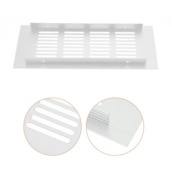 PBPBOX 2Pcs Aluminum Alloy Furniture Vent Grille for Home Cabinet Airflow