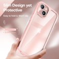 thumbnail image 2 of [5 in 1] Defender Designed for iPhone 13 Case 6.1 Inch, with 2 Pack Tempered Glass Screen Protector + 2 Pack Camera Lens Protector [Military Grade Protection] Shockproof Slim Thin Pink, 2 of 13