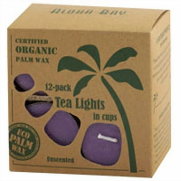 Tea Light Candles Unscented Lavender 12 Pack By Aloha Bay