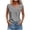 Gray, variant on Staron Women's V-Neck Sleeveless Casual Summer Top V-Stripe Print Tank Blouse Loose Comfy Vacation Beach Travel, Yellow L