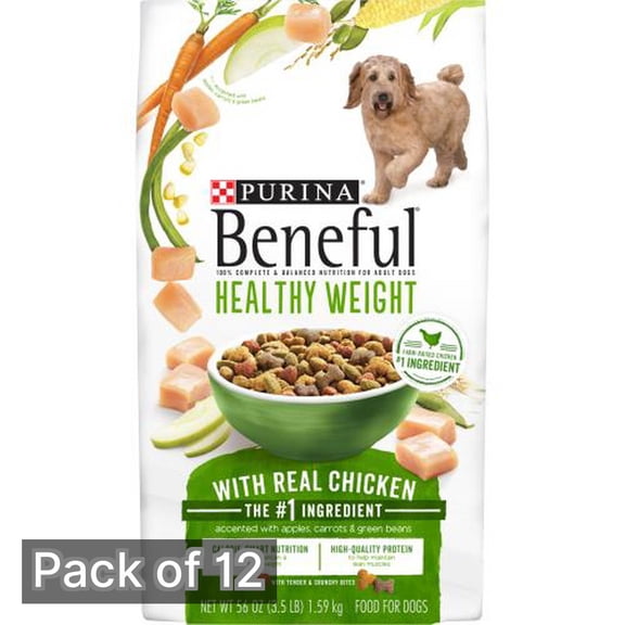 Beneful Healthy Weight 3.5lb (Pack of 12)