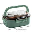 thumbnail image 3 of Insulated Double Layer Bento Lunch With Compartments Durable Microwave Tableware, 3 of 3