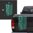 thumbnail image 2 of Soldier Veteran Enlisted Man Retired Fighter U.S. Army USAF USMC Distressed American US USA Flag Truck Tailgate Vinyl Decal fits Most Pickup Trucks Military Sticker (11" x 20", Mint), 2 of 8