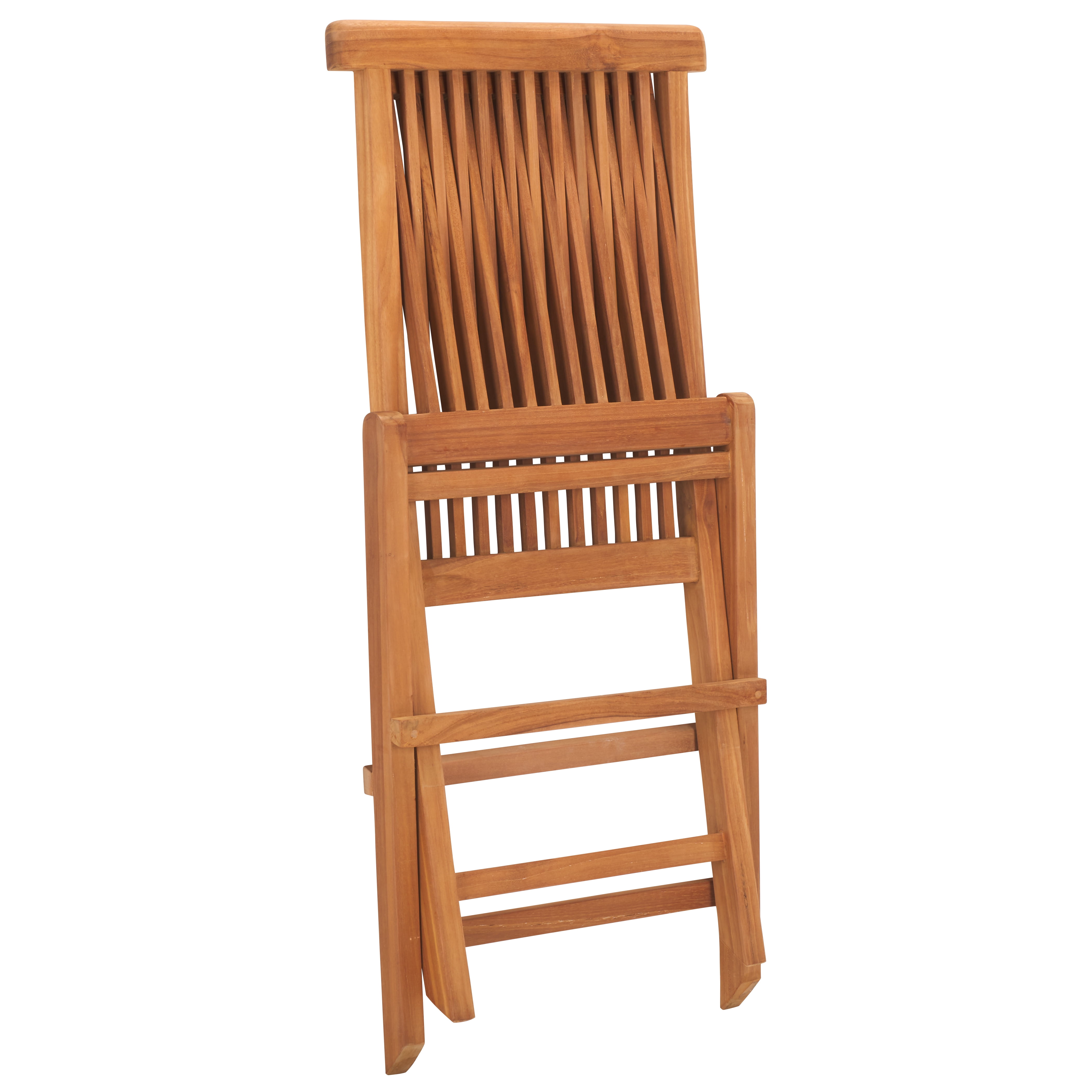 Safavieh Holly Outdoor Teak Wood Folding Chair - Set of 2, Natural