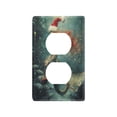 thumbnail image 3 of Switch Panel Switch Decoration 2.76x4.53x0.28 Inches Unused Outlet Cover Switch Plate Wall Plates Living Room Kitchen Bedroom Study Switches Christmas Lovely Mermaid, 3 of 8