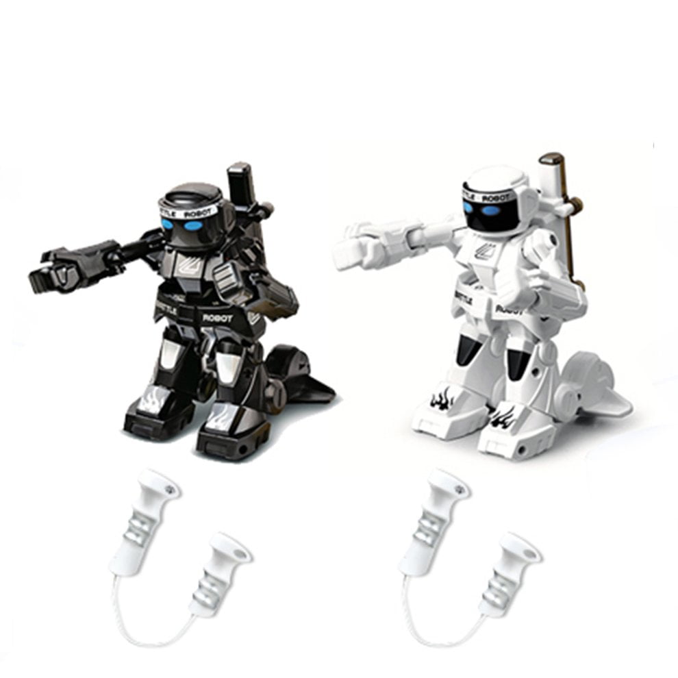 black and white robot toy