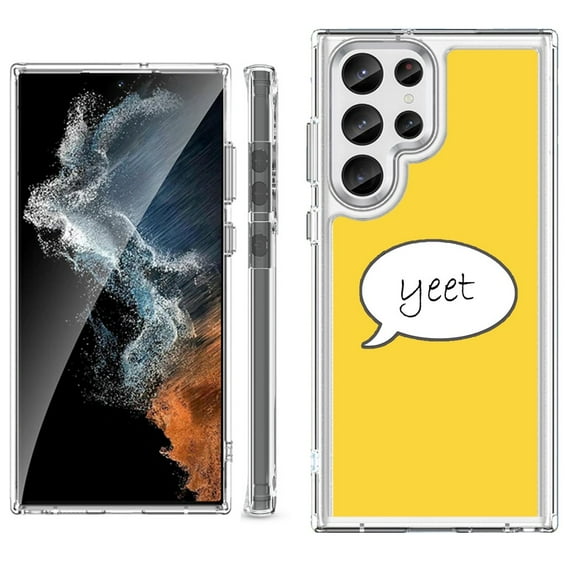 Shockproof Bumper Phone Case for Samsung Galaxy S23 Ultra 5G, by OneToughShield ® - Yeet