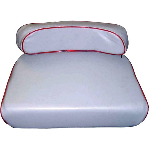 Total Power Parts New 1210-1601 Seat Cushion Set Replacement For Massey Ferguson Tractor - 181326M1 181324M1 Grey