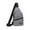 Gray, variant on Crossbody Sling Bag for Men Women Shoulder Cross Body Bag with Multi-pocket Sling Backpack with USB Port Chest Bag for Running Cycling Hiking Workouts Travel