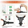 thumbnail image 6 of KEKOY 22" Reacher Grabber Tool with Headlight, Mobility Aid Reaching Tool, Orange, 6 of 12