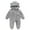 Gray, variant on WREESH Newborn Baby Girls Boys Winter Warm Bunting Onesie Fleece Footie Snowsuit Cartoon Hooded Romper Jumpsuit Outfits Baby Clothes Beige
