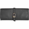 Royce Leather Suede Lined Jewelry Roll Travel Case in Vegan Leather