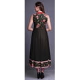 thumbnail image 4 of Bimba Black4 Floral Printed Women Designer Mandarin Collar Anarkali Dress Indian Ethnic Kurta XX-Large, 4 of 6
