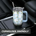 thumbnail image 7 of 40oz Tumbler with Handle & Straw, Stainless Steel Insulated Cup, Leak Proof Travel Mug, Keeps Drinks Hot/Cold,Coffee Cup, Gifts for Women Men, 7 of 7