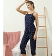thumbnail image 2 of Doublju Women's Sleeveless Lace Top Capri Pajama 2 Pcs Set (Plus Size Available), 2 of 5