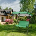 thumbnail image 4 of pdqouc Porch Swing Replacement Canopy Cover Set, Sun Shade Awning Top 142x120x18cm and Seat Cover 150x150x10cm, for Outdoor Garden Patio Yard, Easy Install, 4 of 9