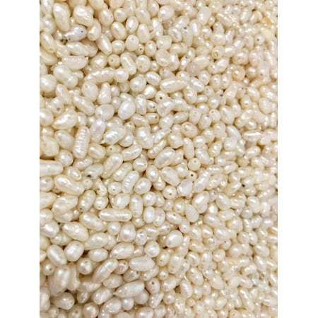 Drilled Freshwater Rice Pearls 2.5mm (Qty 100) Baroque Pearls DIY Jewelry Loose Pearl Beads Palm Beach Pearls