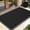 Black, variant on Front Door Mat Outside Entrance, 23"x35" Stretch Mesh Doormat,Heavy Duty Non-Slip Dirt Trapper Entryway Doormats, Indoor Outdoor Mats for & Commercial High Traffic Area,Black