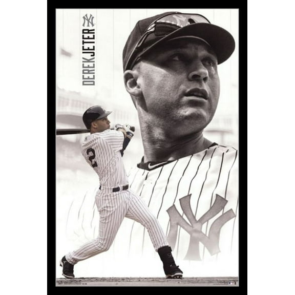 New York Yankees- D Jeter 14 Laminated & Framed Poster Print (22 x 34)