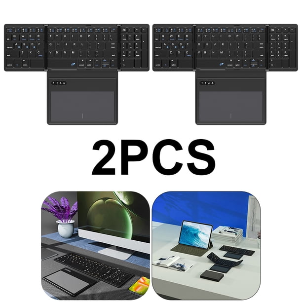 Teclado Tableta Plegable Con Panel Táctil Teclado Pequeño para Tableta Universal