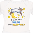 thumbnail image 4 of Inktastic I Love My Mom to the Moon and Back Cute Sheep Boys or Girls Long Sleeve Baby Bodysuit, 4 of 5