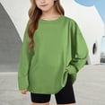 thumbnail image 2 of Posijego Big Girls Long Sleeve Shirts for Kids Boys Classic T-Shirts Spring Casual Loose Basic Tees Athletic Tops, 2 of 9