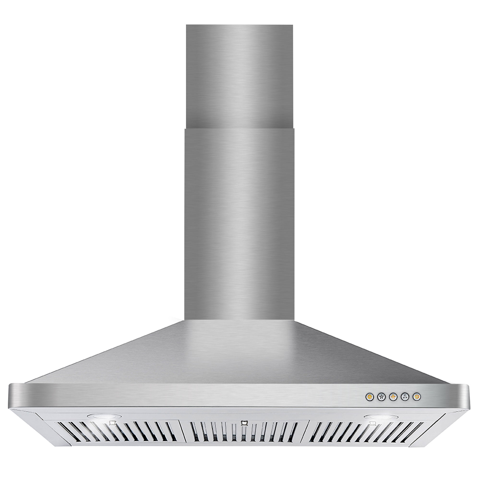 Cosmo 36 in. Ductless Wall Mount Range Hood in Stainless Steel with LED Lighting, Permanent Filters and Carbon Filter Kit