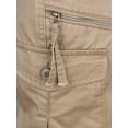 thumbnail image 3 of Innerwin Pantalon Cargo à Fermeture Éclair pour Hommes Randonnée Taille Mi-Haute Ajusté Pantalon Tactique Kaki m, 3 of 5