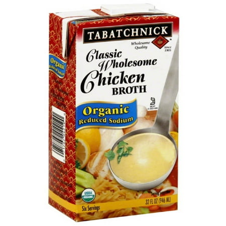 Tabatchnick Classic Wholesome Chicken Broth, 32 fl oz (Pack of 12)