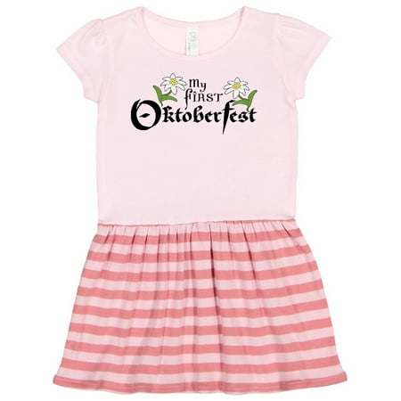 

Inktastic My First Oktoberfest with edelweiss flowers Gift Toddler Girl Dress