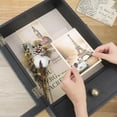 thumbnail image 3 of Xinhao 3.2" Deep Shadow Box Frame with Drawer & Glass Front, Rustic Black Wood Display Case for Memorabilia, Photos, and Medals, 3 of 7