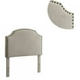 thumbnail image 2 of Benzara Hasselt Headboard Full Queen Headboard , Beige-Color:Beige, 2 of 6