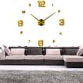 thumbnail image 4 of Reloj de pared 3D Metal Toystoory Nuevo estilo 2019 Etiqueta engomada del espejo DIY Oro, 4 of 6