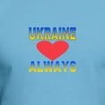 thumbnail image 3 of CafePress - UKRAINE ALWAYS T Shirt - Fitted T-Shirt, Vintage Fit Soft Cotton Tee, 3 of 4