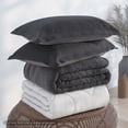 thumbnail image 2 of PureCare Dual Sided Reversible Soft Touch/Bamboo Sham Set King Pillow with Tencel ™ Lyocell Modal Fibers and Lush Bamboo - 20" x 36", 2 of 2