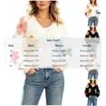 thumbnail image 6 of Luivaraty Cardigan Sweaters for Women Knitted Fllowers Sweater Soft Warm Round Neck Fall Winter Button Down Sweaters, S-XL, 6 of 6