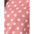 thumbnail image 5 of DARING DIVA Blouses 3/4 Sleeves Solid Tops L Coral, 5 of 6