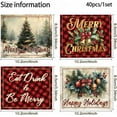 thumbnail image 2 of 40Pcs Christmas Wine Bottle Labels Merry Christmas Water Bottle Stickers 4 Styles Waterproof Christmas Tree Bottle Labels Stickers for Christmas Party Holiday Decor 3.3x4 inches, 2 of 7