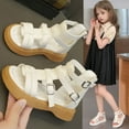 thumbnail image 2 of Huanglei Girls' Soft Sole Roman Sandals For Summer, 2 of 9