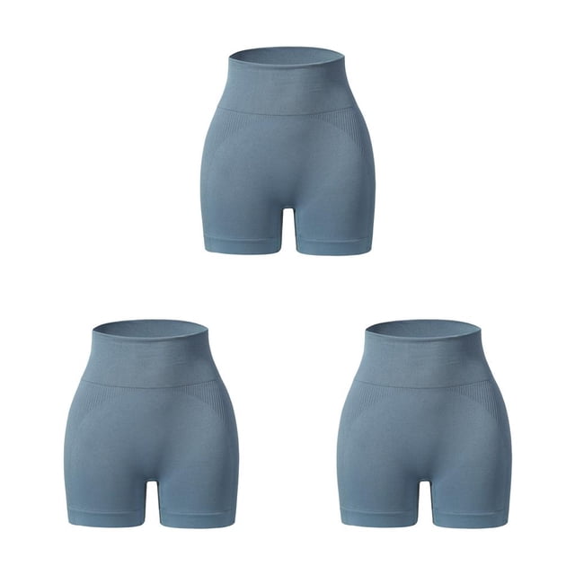 Qarigey Pantalones cortos de Yoga sin costuras para mujer, mallas cortas para entrenamiento de botín atlético, ropa deportiva de cintura alta Type1 NO1