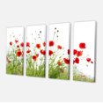 thumbnail image 2 of Coquelicots sur Fond Blanc - Impression sur Toile Florale, 2 of 3